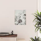 botanical abstract photograph no. 2 - modern black and white floral art Poster Gallery Image 2