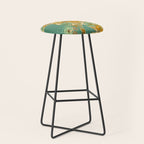 Porcelain Floral Dog - Mint & Ochre Stool Gallery Image 1