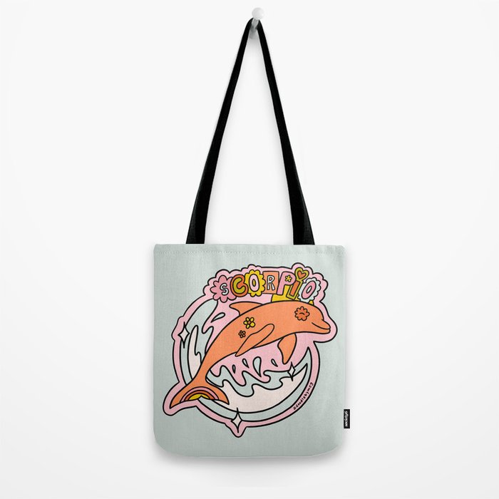 Scorpio Dolphin Tote Bag Gallery Image 2