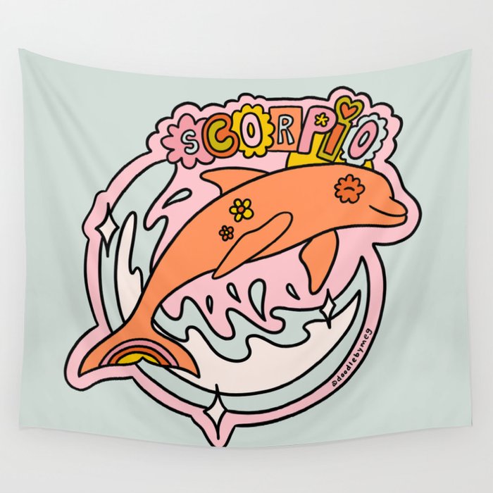 Scorpio Dolphin Wall Tapestry Gallery Image 4