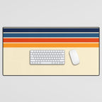 Mitsunari - Classic Retro Stripes Desk Mat Gallery Image 1