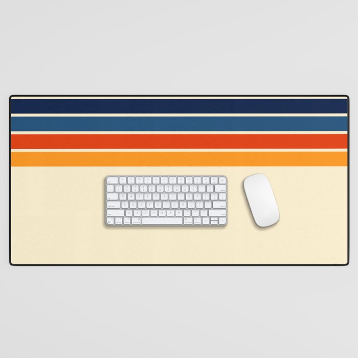 Mitsunari - Classic Retro Stripes Desk Mat Gallery Image 1