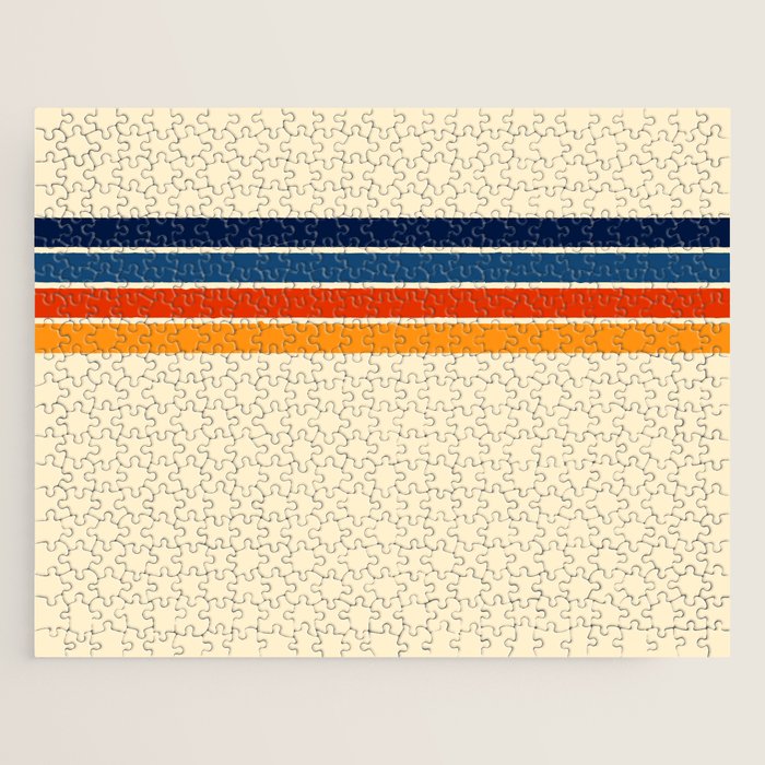 Mitsunari - Classic Retro Stripes Jigsaw Puzzle Gallery Image 1