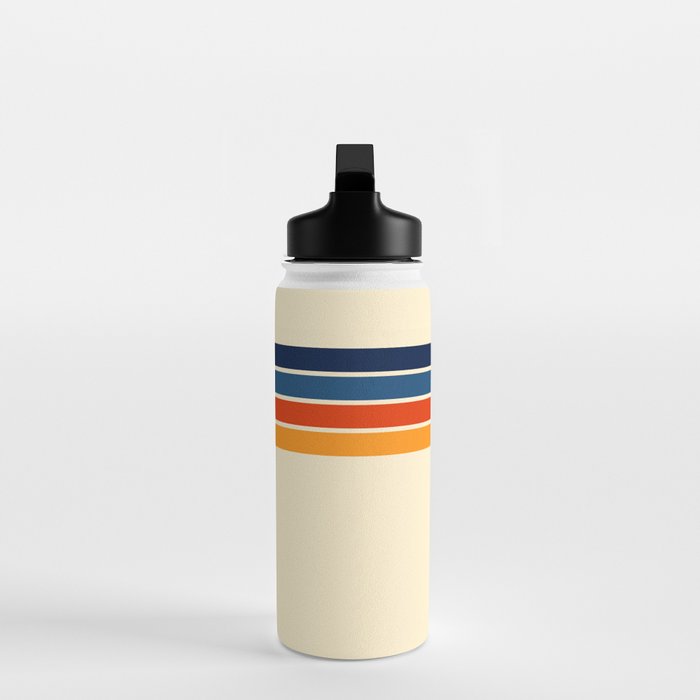 Mitsunari - Classic Retro Stripes Water Bottle Gallery Image 3