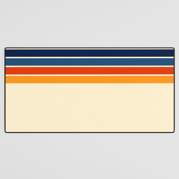 Mitsunari - Classic Retro Stripes Desk Mat Gallery Image 3