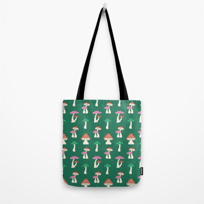 Festive Mushroom Pattern Tote Bag Gallery Image 2