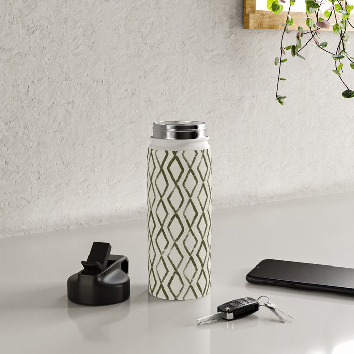 Simple Hand Drawn Pattern #6 Water Bottle Gallery Image 4
