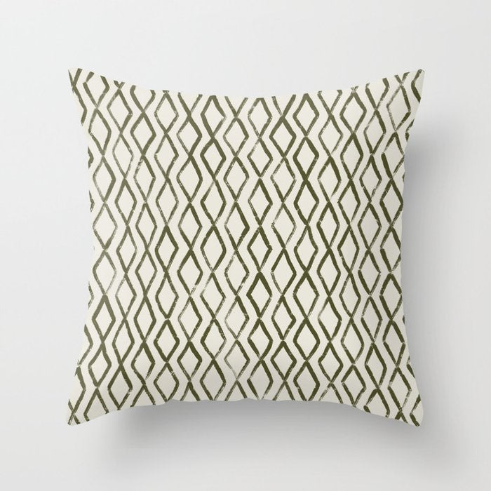 Simple Hand Drawn Pattern #6 Throw Pillow Gallery Image 6