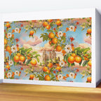 Orange Garden Wall Mural Gallery Image 2