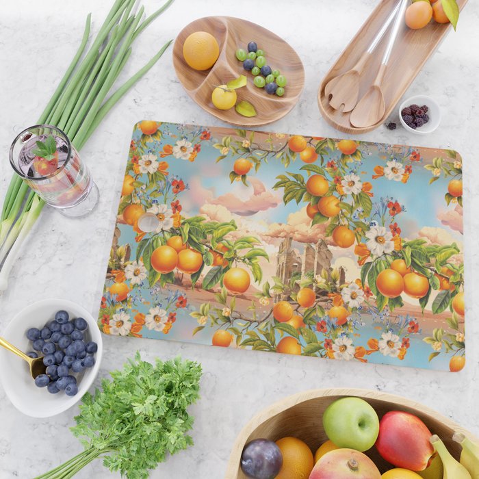 Orange Garden Cutting Board Gallery Image 2