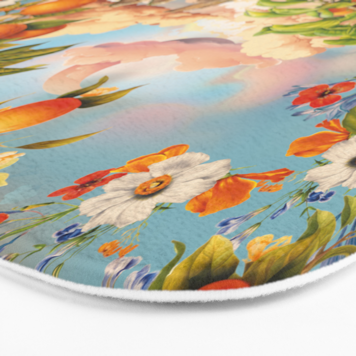 Orange Garden Bath Mat Gallery Image 3