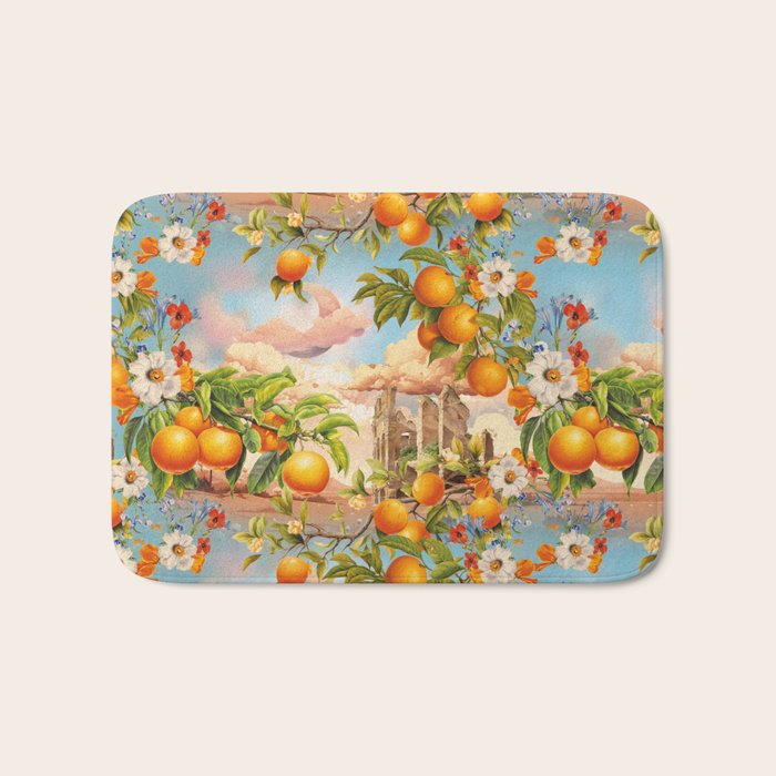 Orange Garden Bath Mat Gallery Image 1