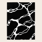 Black and white water wave ripple pattern Poster Gallery Image 4