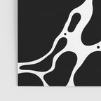 Black and white water wave ripple pattern Poster Gallery Image 3