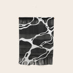 Black and white water wave ripple pattern Wall Hanging Gallery Image 1