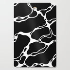 Black and white water wave ripple pattern Cutting Board Gallery Image 1