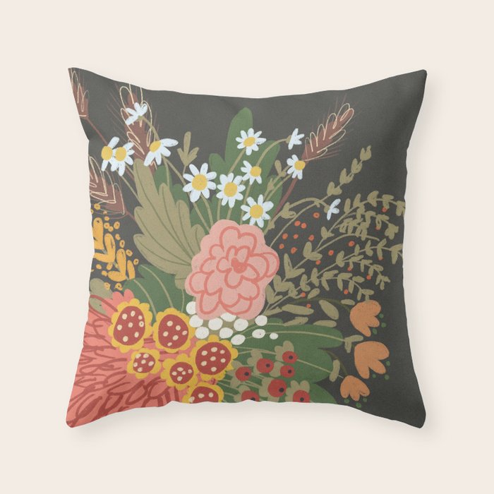 Ikebana #2 Throw Pillow Gallery Image 1