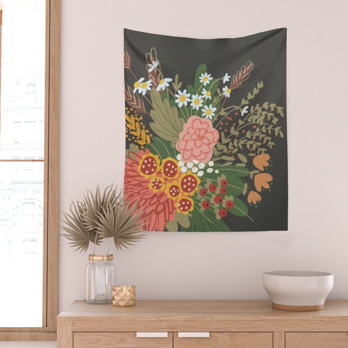 Ikebana #2 Wall Tapestry Gallery Image 2