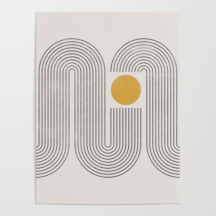 Mid-Century Modern No.22 - Woodblock Print Poster Gallery Image 4