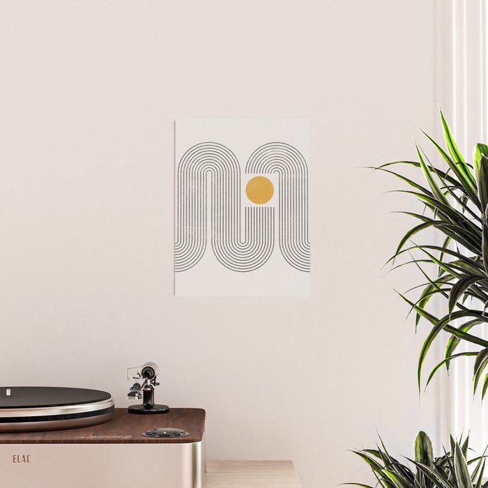 Mid-Century Modern No.22 - Woodblock Print Poster Gallery Image 2