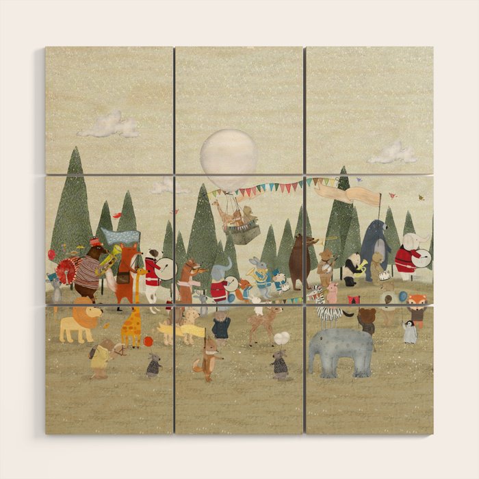 the great parade Wood Wall Art Gallery Image 1