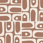 Mid Century Modern Piquet Inspired by PANTONE 17 1230 Color of the Year Mocha Mousse Coffee Mug Gallery Image 2