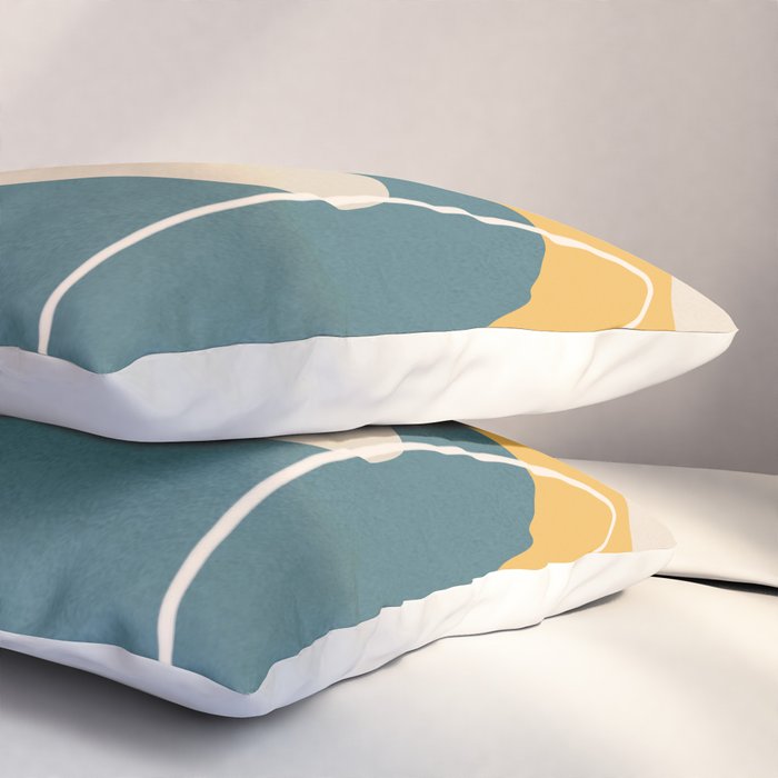 Minimal Colorful Abstract Shapes 3 Pillow Sham Gallery Image 3