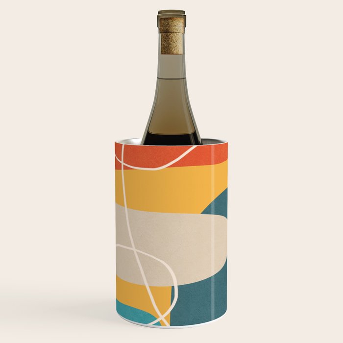 Minimal Colorful Abstract Shapes 3 Wine Chiller Gallery Image 1