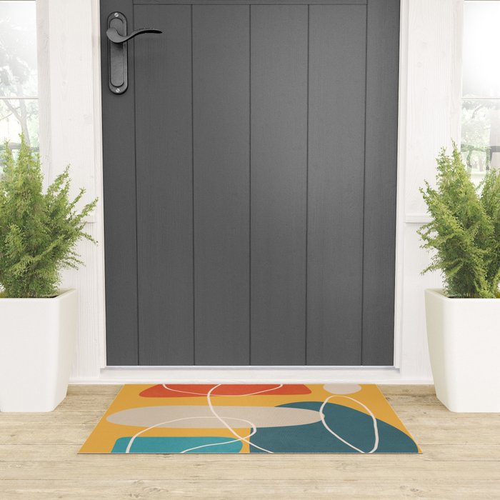 Minimal Colorful Abstract Shapes 3 Welcome Mat Gallery Image 3