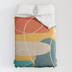 Minimal Colorful Abstract Shapes 3 Comforter Gallery Image 6
