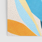 Colorful Blue and Yellow Abstract Botanical Poster Gallery Image 3