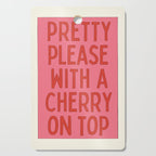 Cherry On Top - Pink and Red Cutting Board Gallery Image 1