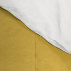 Tall Flower Minimalist Floral in White and Light Mustard Comforter Gallery Image 4