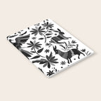 Mexican Otomi Design in Shades of Gray by Akbaly Notebook Gallery Image 2