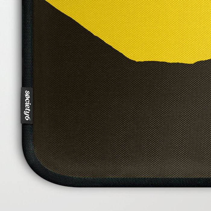 Colorful Parasol Black Yellow Background #decor #society6 #buyart Laptop Sleeve Gallery Image 3