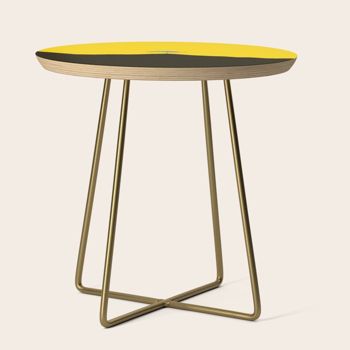 Colorful Parasol Black Yellow Background #decor #society6 #buyart Side Table Gallery Image 1