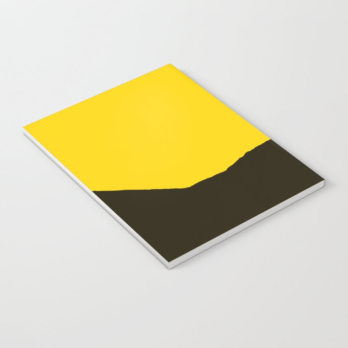 Colorful Parasol Black Yellow Background #decor #society6 #buyart Notebook Gallery Image 3