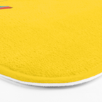 Colorful Parasol Black Yellow Background #decor #society6 #buyart Bath Mat Gallery Image 3