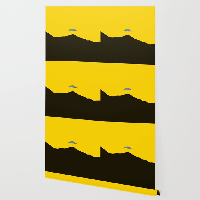 Colorful Parasol Black Yellow Background #decor #society6 #buyart Wallpaper Gallery Image 2