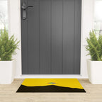Colorful Parasol Black Yellow Background #decor #society6 #buyart Welcome Mat Gallery Image 3