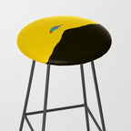 Colorful Parasol Black Yellow Background #decor #society6 #buyart Stool Gallery Image 2