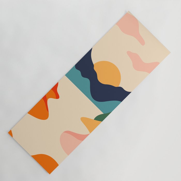 Colorful nature mountain landscape art Yoga Mat Gallery Image 1