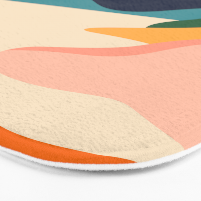 Colorful nature mountain landscape art Bath Mat Gallery Image 3
