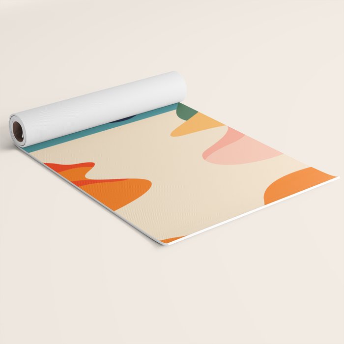 Colorful nature mountain landscape art Yoga Mat Gallery Image 2