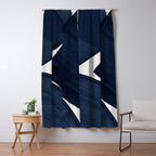 Minimalist Painting Blue II, Modern Abstract Window Curtain Gallery Image 5