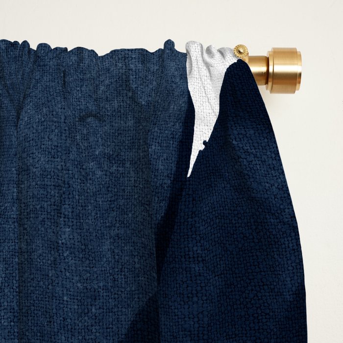 Minimalist Painting Blue II, Modern Abstract Window Curtain Gallery Image 2