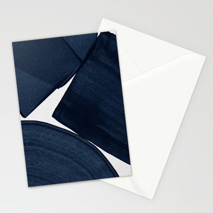 Minimalist Painting Blue II, Modern Abstract Stationery Card Gallery Image 2