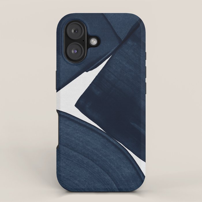 Minimalist Painting Blue II, Modern Abstract iPhone Case Gallery Image 1