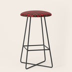 RED TARTAN â Royal Stewart inspired | Collection : Plaid âs not dead â Classic Punk Prints Stool Gallery Image 1