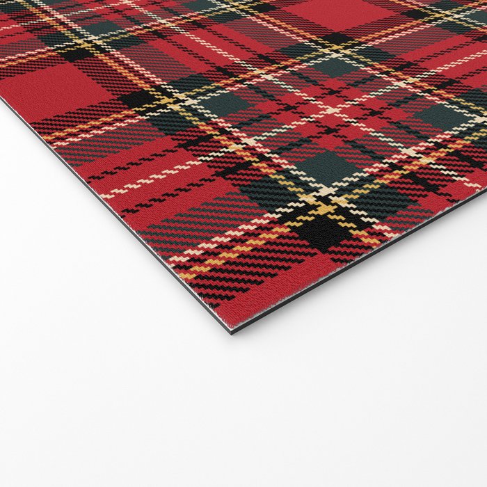 RED TARTAN â Royal Stewart inspired | Collection : Plaid âs not dead â Classic Punk Prints Welcome Mat Gallery Image 2